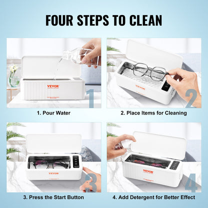 Jewelry Cleaner Ultrasonic Machine, Ultrasonic Cleaner Machine 16oz (470ml) with 4 Timer Modes, Portable V952-JYCSBQXJ35W4BF11TV3