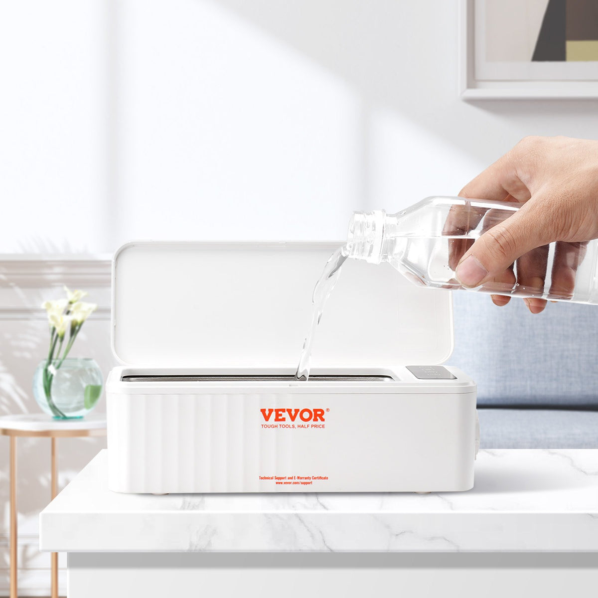 Jewelry Cleaner Ultrasonic Machine, Ultrasonic Cleaner Machine 16oz (470ml) with 4 Timer Modes, Portable V952-JYCSBQXJ35W4BF11TV3