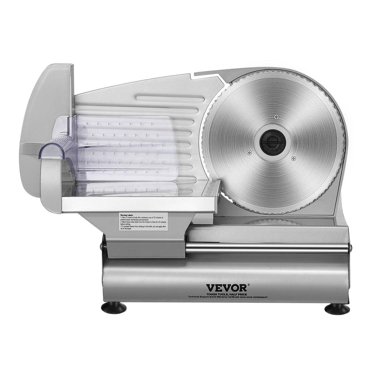 Meat Slicer, 180W Electric Deli Food Slicer with 7.5" SUS420 Stainless Steel Blade and Blade Guard, 0 - 0.6 V952-JYDRQPJ180WJFCEOPV3