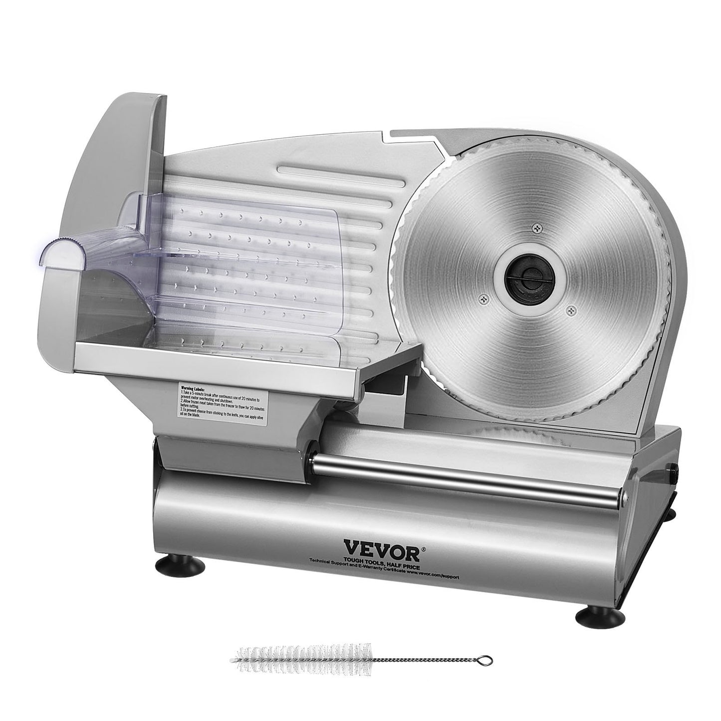 Meat Slicer, 180W Electric Deli Food Slicer with 7.5" SUS420 Stainless Steel Blade and Blade Guard, 0 - 0.6 V952-JYDRQPJ180WJFCEOPV3