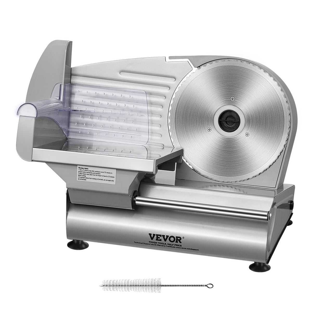 Meat Slicer, 180W Electric Deli Food Slicer with 7.5" SUS420 Stainless Steel Blade and Blade Guard, 0 - 0.6 V952-JYDRQPJ180WJFCEOPV3