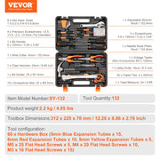 Tool Kit 132 Piece General Household Hand Tool Set with Portable Tool Case V952-JYGJTZ148PCSEF4LIV0