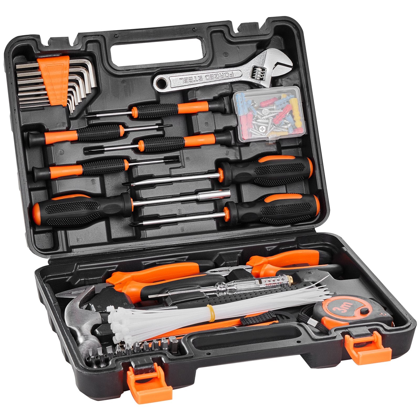 Tool Kit 132 Piece General Household Hand Tool Set with Portable Tool Case V952-JYGJTZ148PCSEF4LIV0