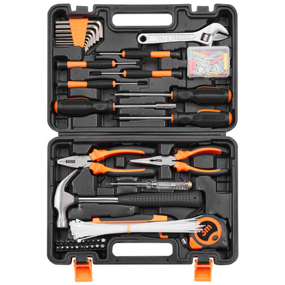 Tool Kit 132 Piece General Household Hand Tool Set with Portable Tool Case V952-JYGJTZ148PCSEF4LIV0
