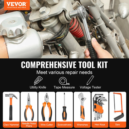 Tool Kit 216 Piece General Household Hand Tool Set with Portable Tool Case V952-JYGJTZ799PCSGG78EV0