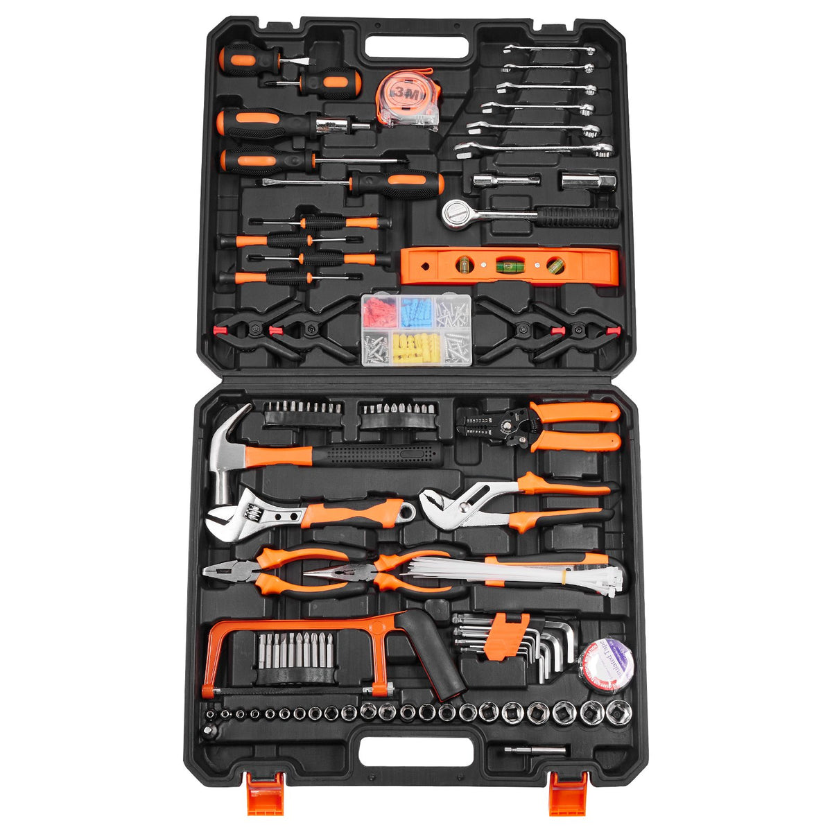 Tool Kit 216 Piece General Household Hand Tool Set with Portable Tool Case V952-JYGJTZ799PCSGG78EV0