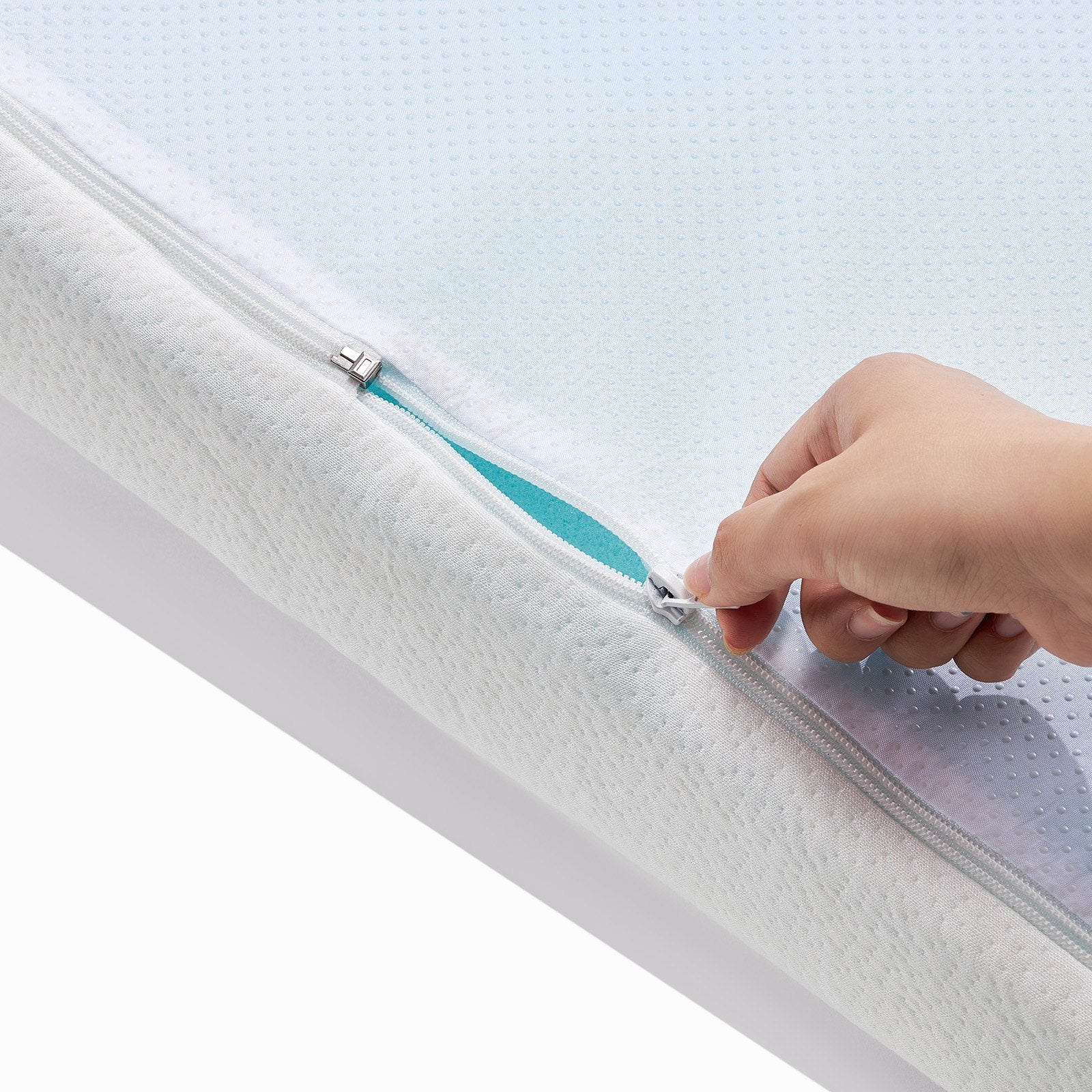 Mattress Topper Memory Foam Detachable & Washable Queen 76.2 mm Thickness V952-JYHMD6080INCMVYELV0