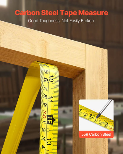 Tape Measure 7620mm Retractable Imperial Metric for Decoration V952-JYJC25INCH255RTY3001V0