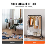 Clothes Rack, Heavy Duty Clothing Garment Rack with Hanging Rod and Bottom Storage Area, Clothing Rack for V952-JYKCYJ3848111P4UWV0