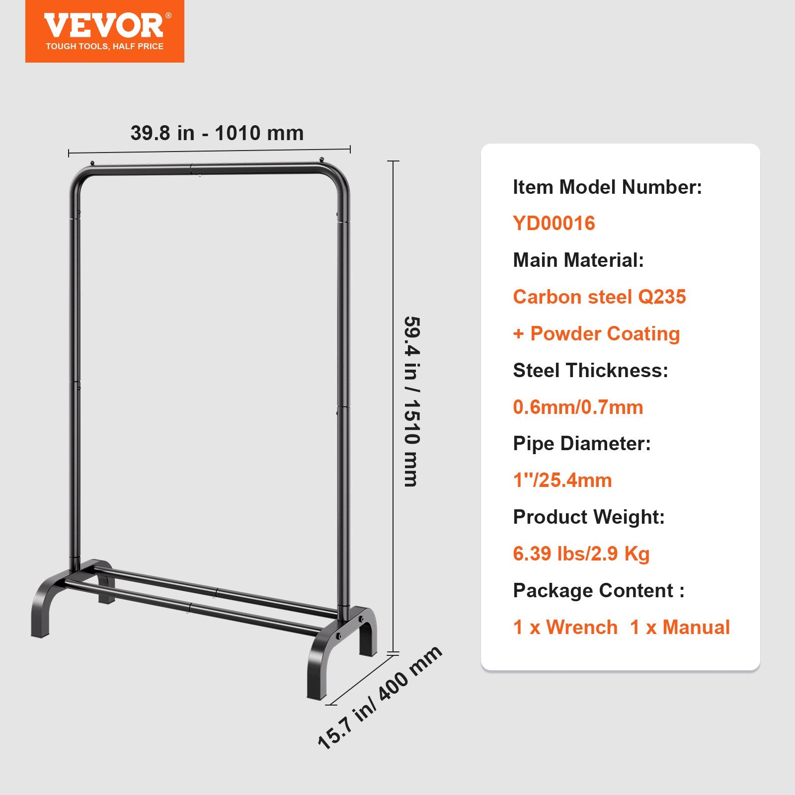 Clothes Rack, Heavy Duty Clothing Garment Rack with Hanging Rod and Bottom Storage Area, Clothing Rack for V952-JYKCYJ3848111P4UWV0