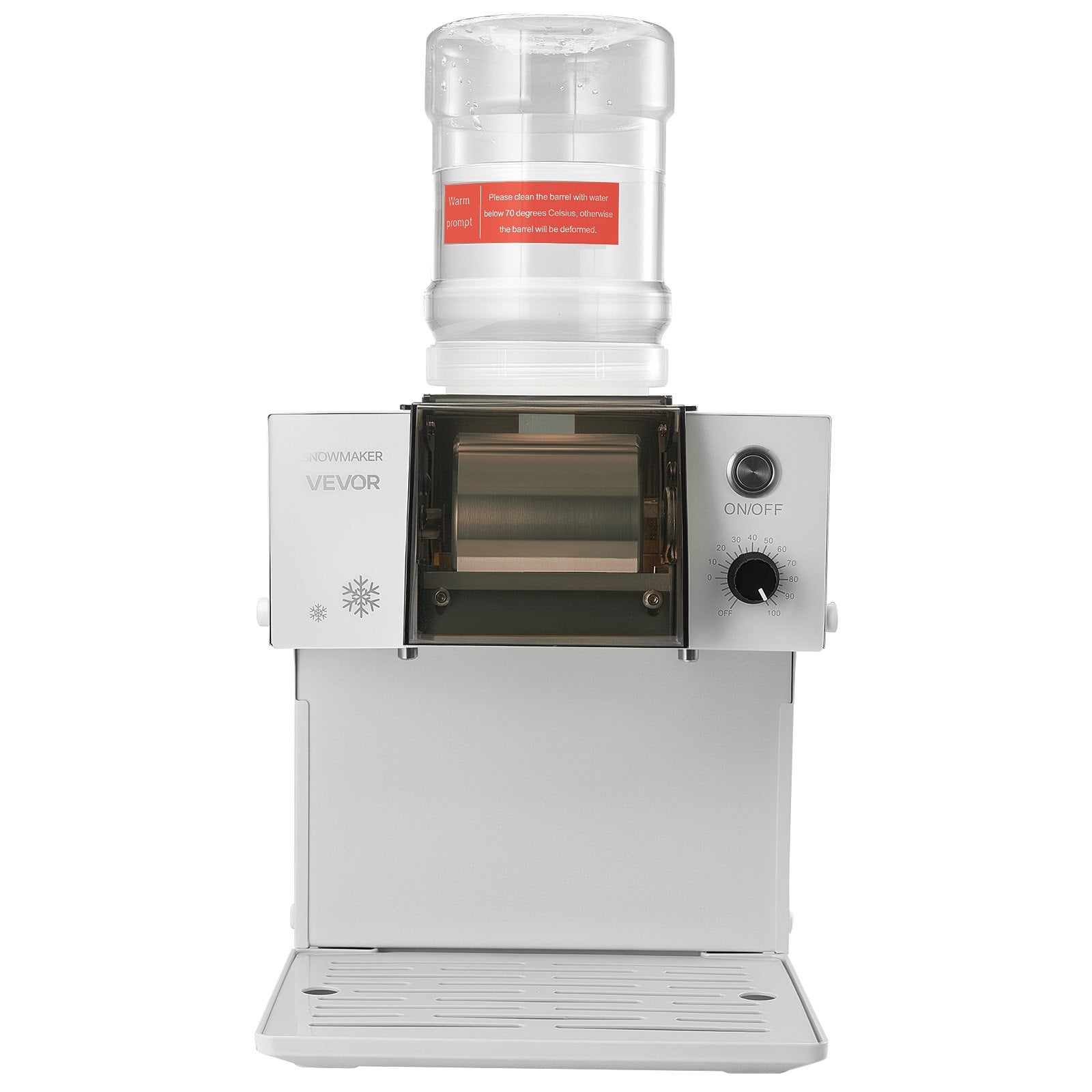 Snowflake Ice Machine, 40KG/24H Snowflake Ice Maker, Ice-Shaver Machine with Stainless Steel Blade, Electric V952-JYNBJFL40KG2DH503001V3
