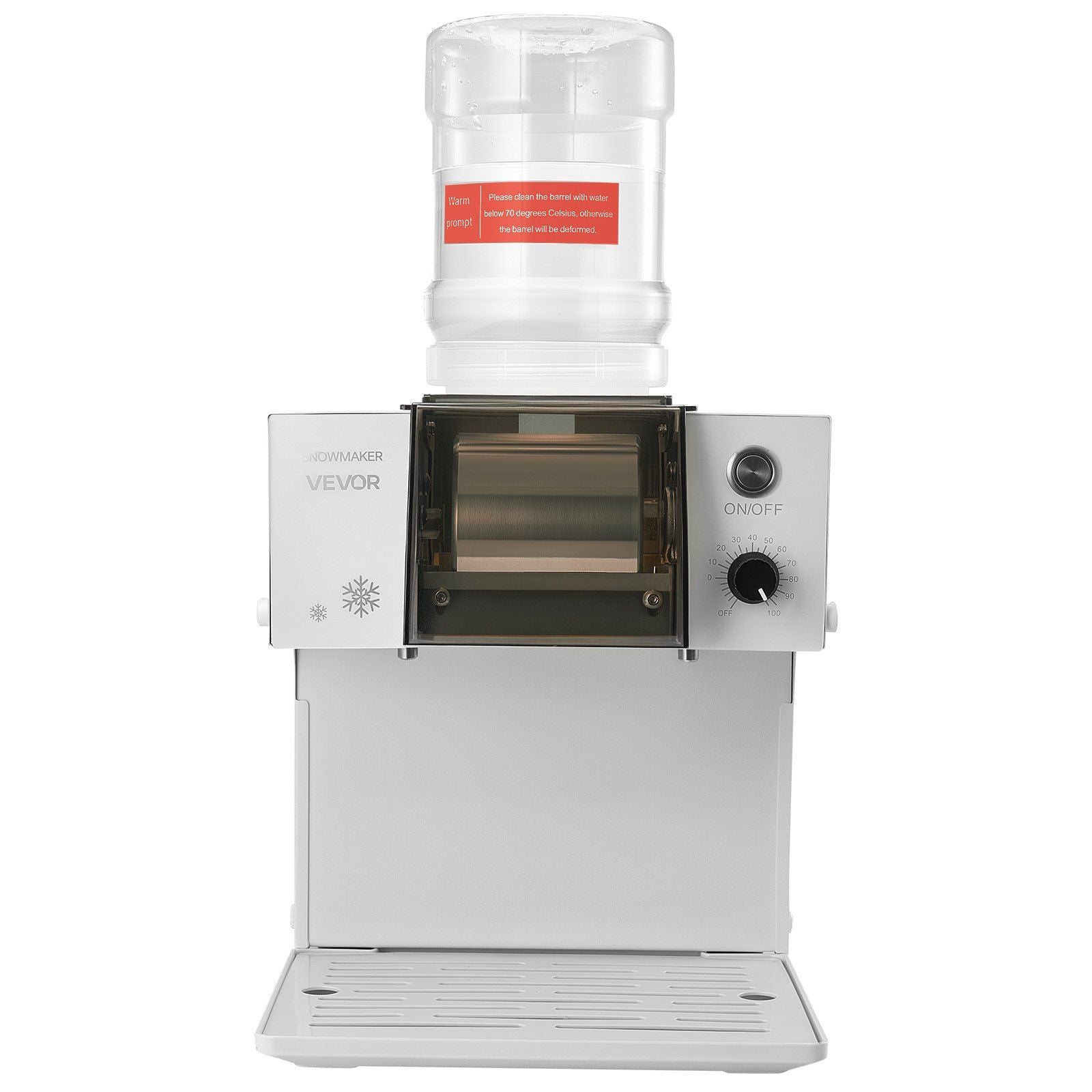 Snowflake Ice Machine, 80KG/24H Snowflake Ice Maker, Ice-Shaver Machine with Stainless Steel Blade, Electric V952-JYNBJFL80KG2AWYVE001V3