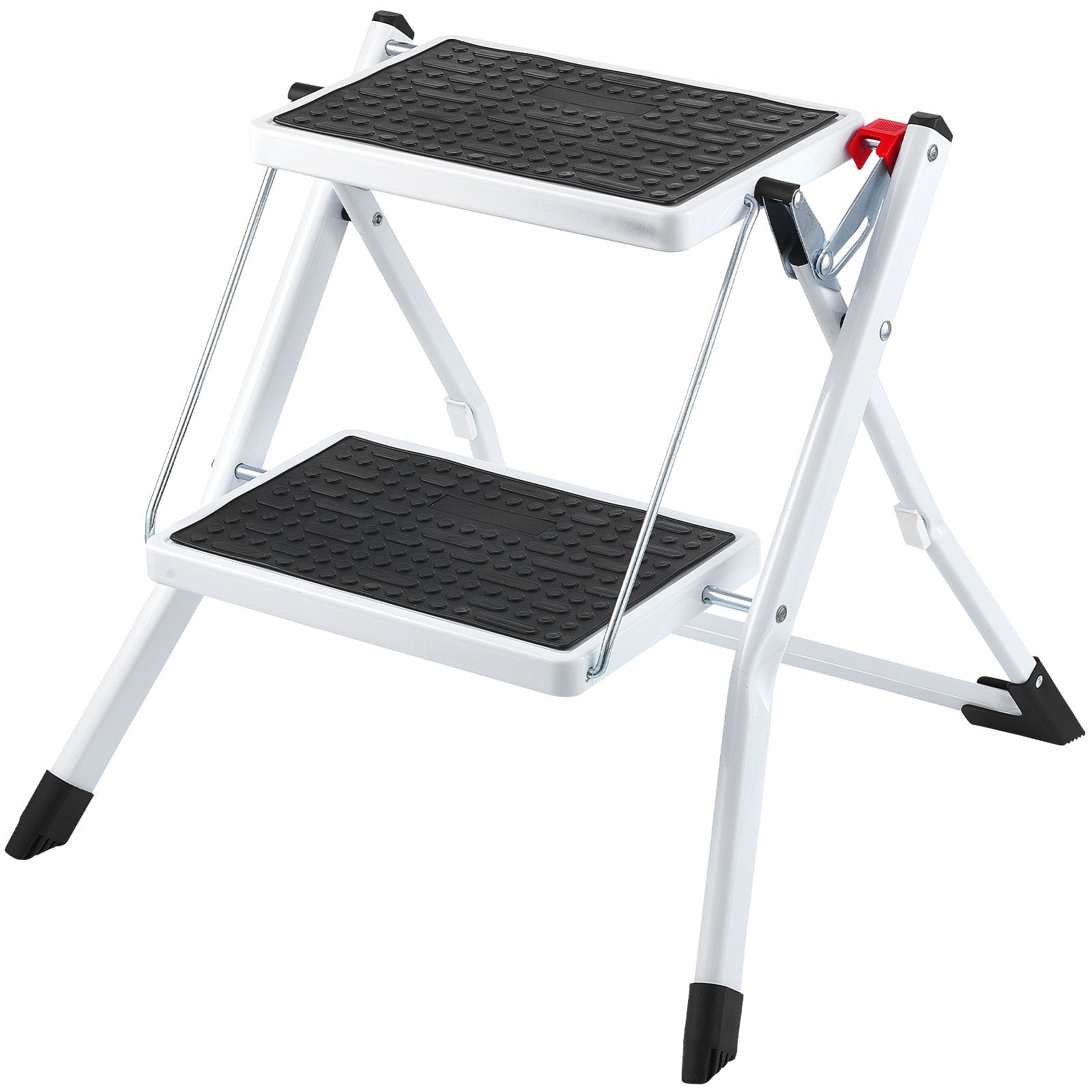 Step Ladder 2-Step 150kg Capacity, Ergonomic Folding Steel Step Stool with Wide Anti-Slip Pedal, Sturdy Step V952-JYTDGKZDLB00QE3JSV0