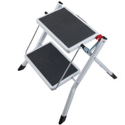 Step Ladder 2-Step 150kg Capacity, Ergonomic Folding Steel Step Stool with Wide Anti-Slip Pedal, Sturdy Step V952-JYTDGKZDLB00QE3JSV0