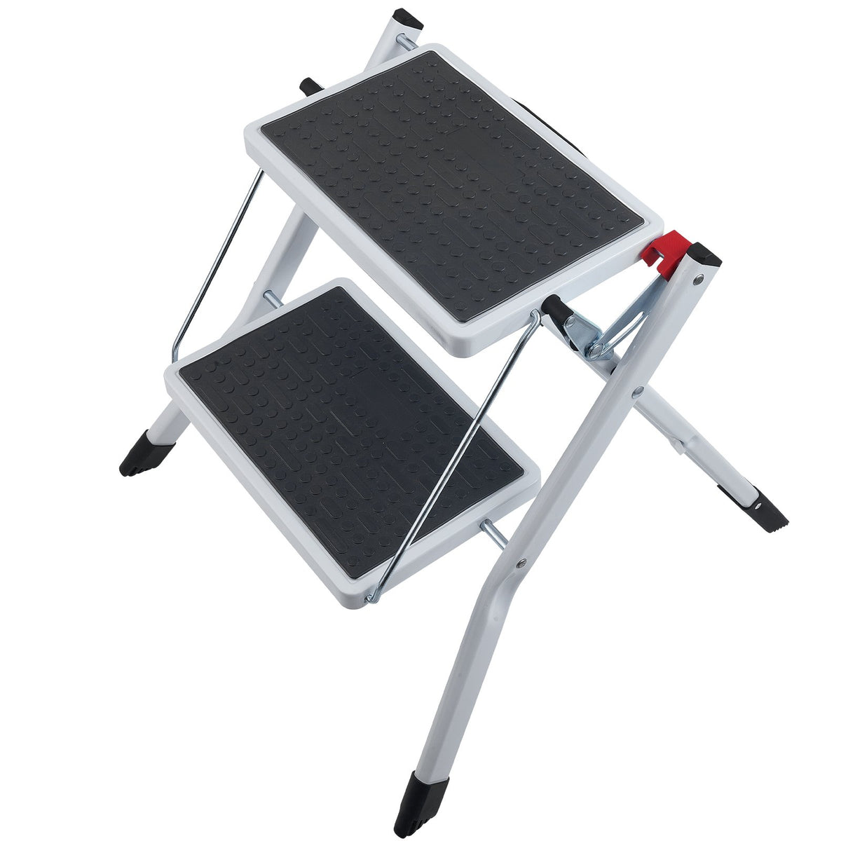 Step Ladder 2-Step 150kg Capacity, Ergonomic Folding Steel Step Stool with Wide Anti-Slip Pedal, Sturdy Step V952-JYTDGKZDLB00QE3JSV0