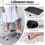 Step Stool 1-Step 150KG Capacity, 3 Adjustable Height with Handle Steel Step Ladder, Portable Toddler Step V952-JYTDGYBDFSFGRM69CV0