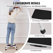 Step Stool 1-Step 150KG Capacity, Folding Steel Step Ladder 3 Adjustable Height, Portable Toddler Step Stools V952-JYTDGYBWFSKZJ2NKYV0