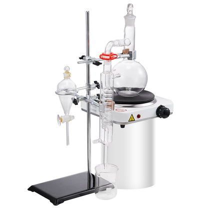 Essential Oil Distillation Kit, 500ml Distillation Apparatus, 3.3 Boro Lab Glassware Distillation Kit with V952-JYTQBLZZJPDJRG1A4V3