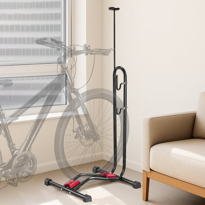 Bike Rack, Upright Bike Stand Floor for 406.4 to 700 mm Mountain & Road Bikes, Vertical & Horizontal Bicycle V952-JYZXCTFJHSHJ435N7001V0
