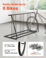 Bike Rack, Fits Tire Width 3 Inch/76.2 mm, Carbon Steel Double-Sided Grid Bike Rack Stand, Freestanding V952-JYZXCTFJHSHJKX23S001V0