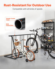 Bike Rack, Fits Tire Width 3 Inch/76.2 mm, Carbon Steel Double-Sided Grid Bike Rack Stand, Freestanding V952-JYZXCTFJHSHJKX23S001V0