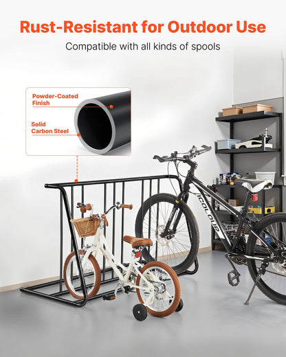 Bike Rack, Fits Tire Width 3 Inch/76.2 mm, Carbon Steel Double-Sided Grid Bike Rack Stand, Freestanding V952-JYZXCTFJHSHJKX23S001V0