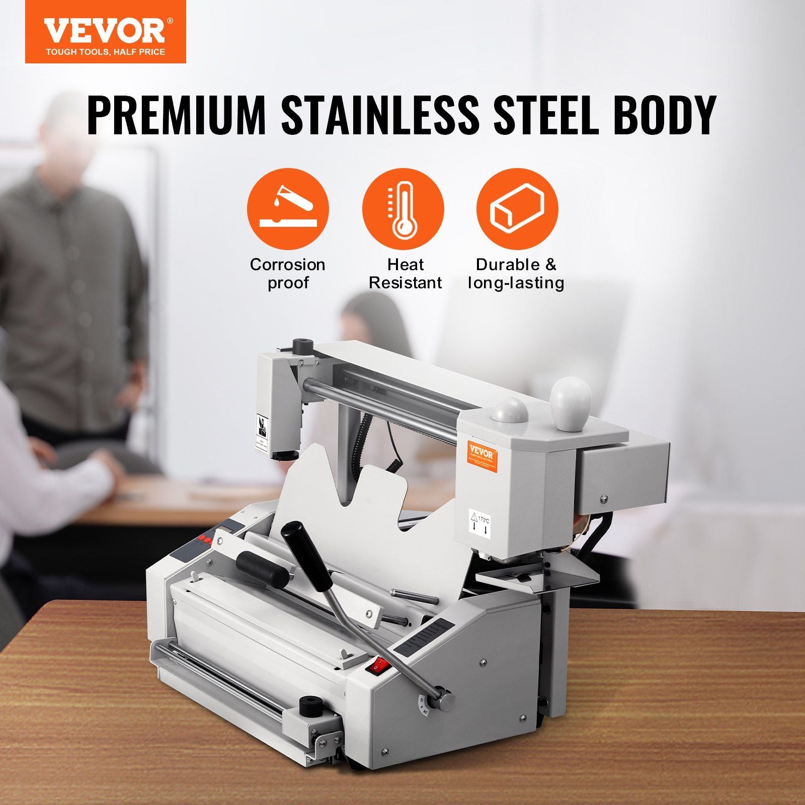 Thermal Binding Machine, 400 Sheets Capacity Hot Glue Binding Machine, Thermal Book Binder 50mm Binding V952-JZJ20500Z126KS8FHV3