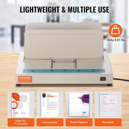 Thermal Binding Machine, 500 Sheets Capacity Book Binding Machine, Thermal Book Binder 50mm Binding Thickness V952-JZJ20500Z126NIUG7V3