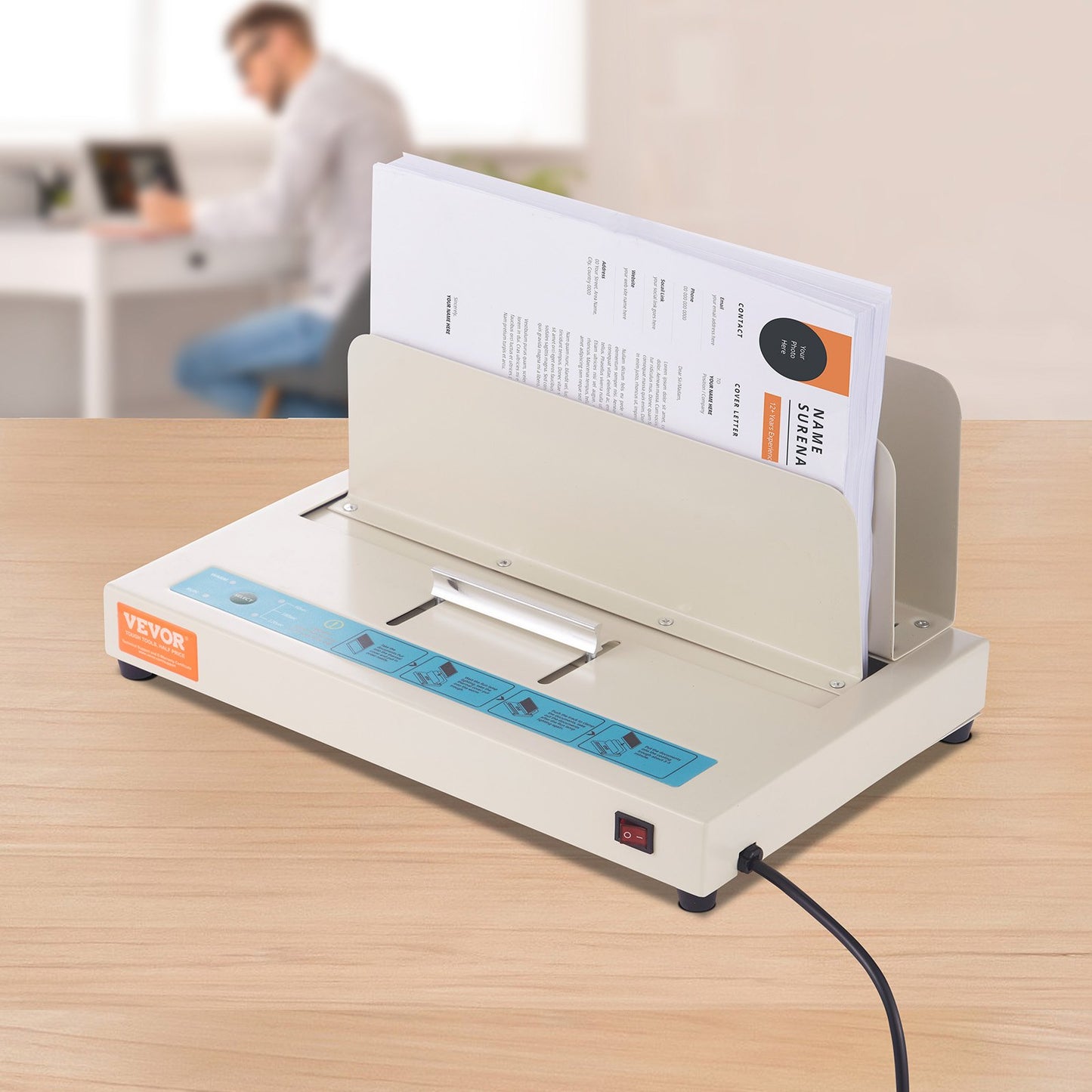 Thermal Binding Machine, 500 Sheets Capacity Book Binding Machine, Thermal Book Binder 50mm Binding Thickness V952-JZJ20500Z126NIUG7V3