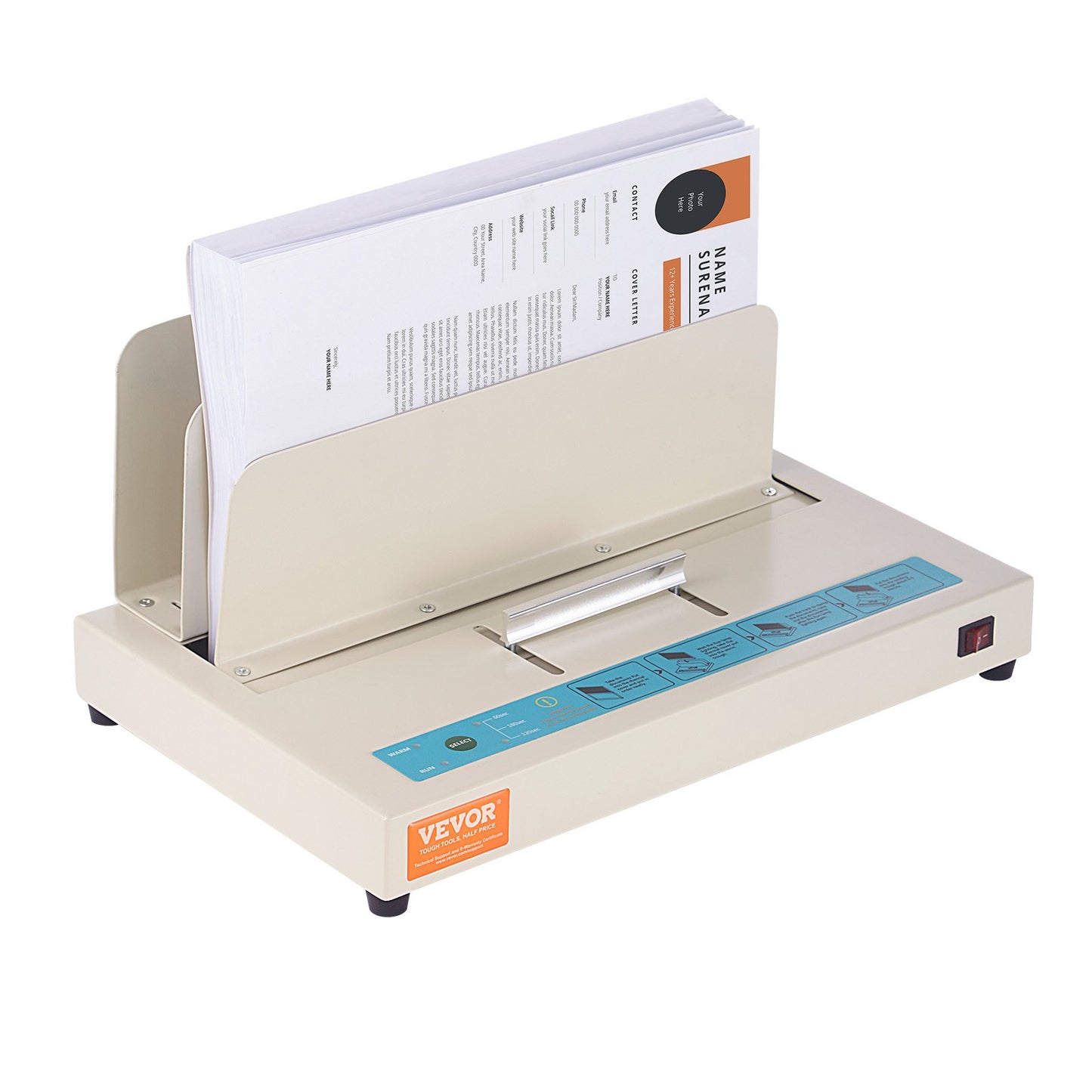 Thermal Binding Machine, 500 Sheets Capacity Book Binding Machine, Thermal Book Binder 50mm Binding Thickness V952-JZJ20500Z126NIUG7V3