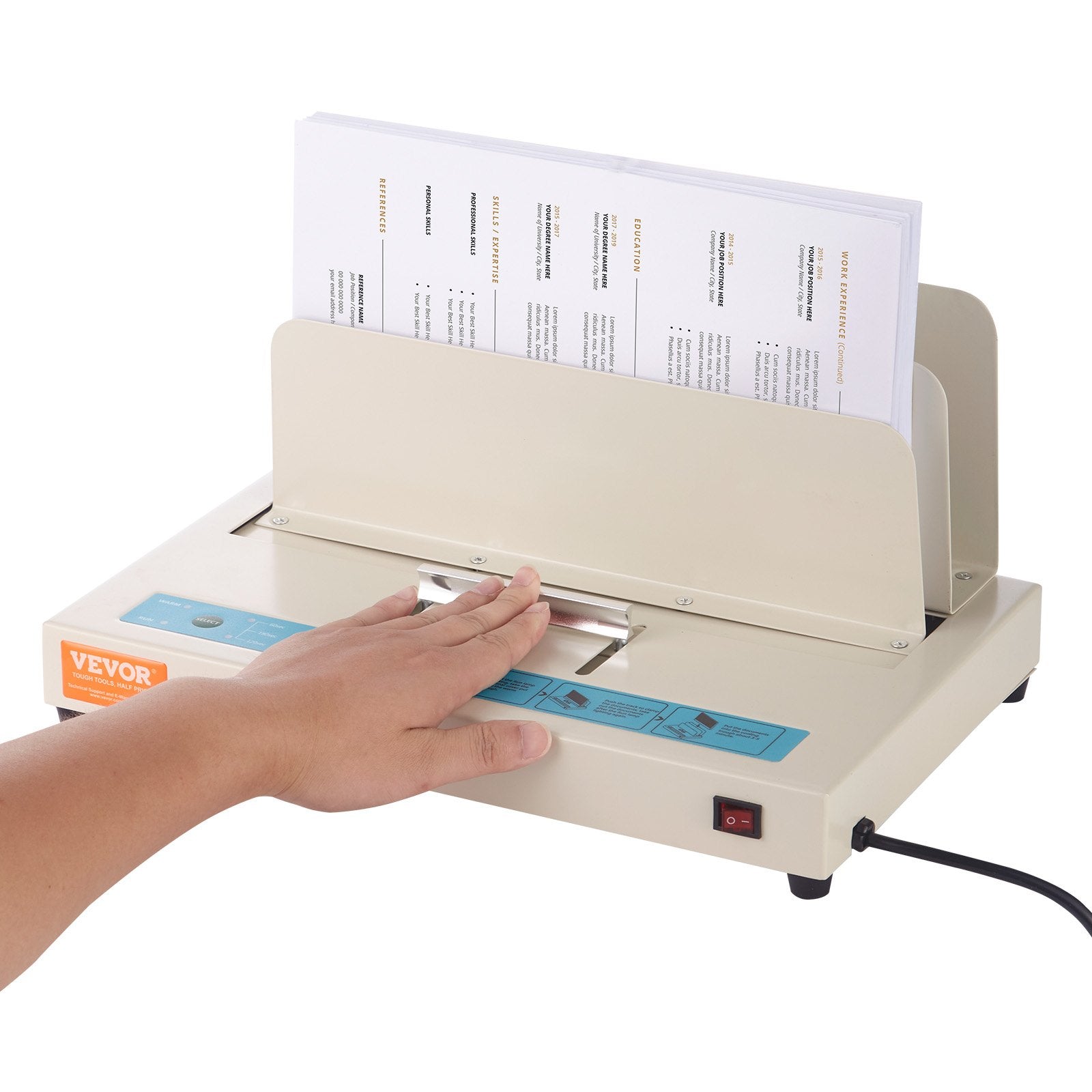 Thermal Binding Machine, 500 Sheets Capacity Book Binding Machine, Thermal Book Binder 50mm Binding Thickness V952-JZJ20500Z126NIUG7V3
