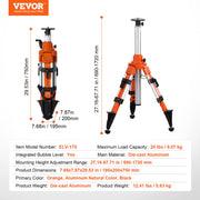 Laser Level Tripod Stand 5/8"-11 Thread 27.16-67.71 in Height Adjustment V952-JZSJJZXSJS008GPZVV0