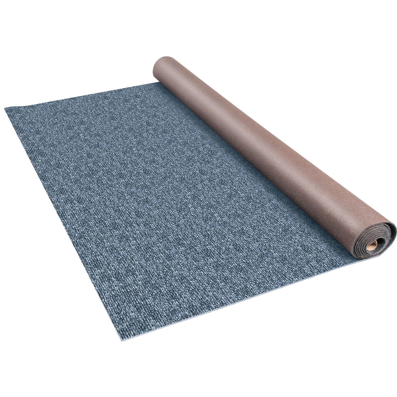 Gray Marine Carpet 6 ft x 36 ft, Boat Carpet Rugs, Indoor Outdoor Rugs for Patio Deck Anti-Slide TPR V952-JZXWDTHS1.8X11M01V0
