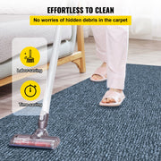 Gray Marine Carpet 6 ft x 36 ft, Boat Carpet Rugs, Indoor Outdoor Rugs for Patio Deck Anti-Slide TPR V952-JZXWDTHS1.8X11M01V0