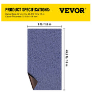 Deep Blue Marine Carpet 6 ft x 49.2 ft Marine Carpeting Marine Grade Carpet for Boats with Waterproof Back V952-JZXWDTLS1.8X15M01V0