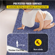 Indoor Outdoor Rug Carpet Blue 6x18ft Area Rugs Runner for Patio Deck, 1.8*5.5m V952-JZXWDTLS1.8X5.5M1V0