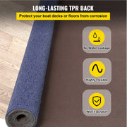 Indoor Outdoor Rug Carpet Blue 6x18ft Area Rugs Runner for Patio Deck, 1.8*5.5m V952-JZXWDTLS1.8X5.5M1V0