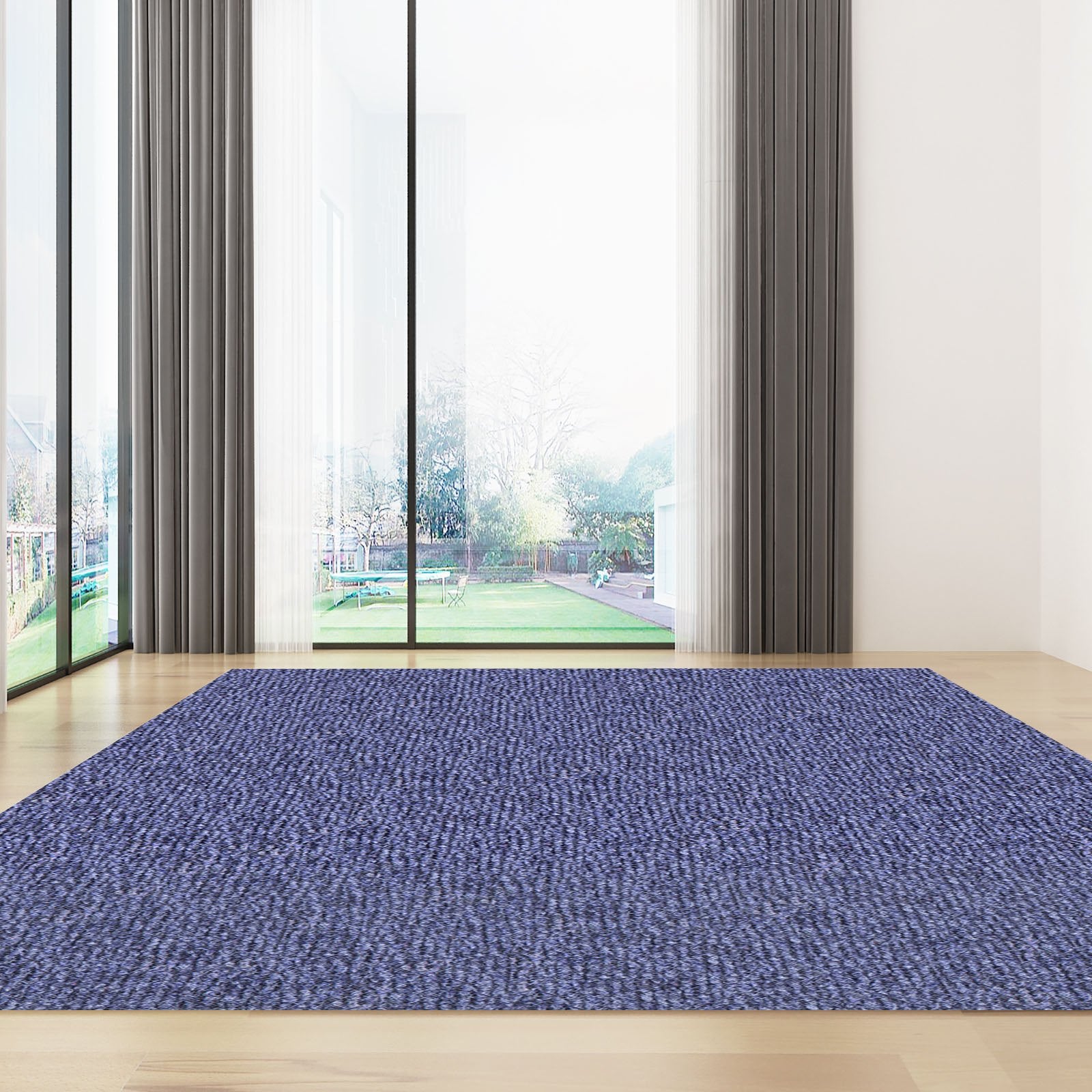 Indoor Outdoor Rug Carpet Blue 6x18ft Area Rugs Runner for Patio Deck, 1.8*5.5m V952-JZXWDTLS1.8X5.5M1V0