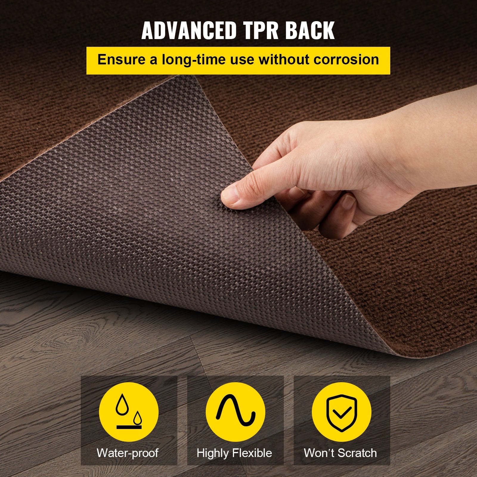 Marine Carpet, 6 x 13 ft Boat Carpeting, Deep Brown Marine Grade Boat Carpet, Indoor/Outdoor Marine Carpeting V952-JZXWDTSZ1.84ML0EVV0