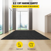Bass Boat Carpet Cutpile Marine Carpet 6 x 13 ft Charcoal Black In/Outdoor V952-JZXWDTTH1.84MAXUHV0