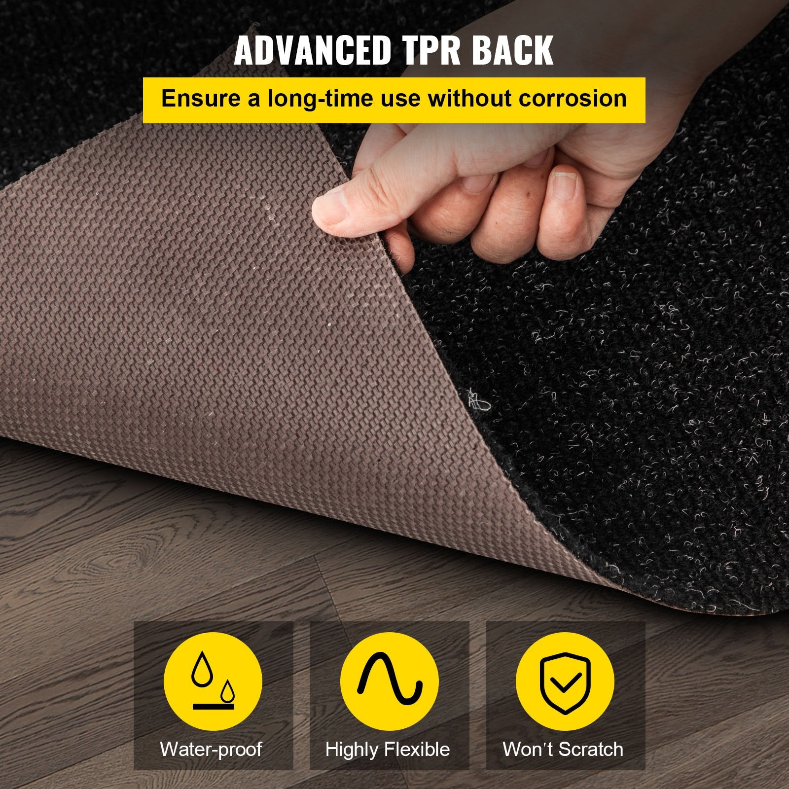 Bass Boat Carpet Cutpile Marine Carpet 6 x 13 ft Charcoal Black In/Outdoor V952-JZXWDTTH1.84MAXUHV0