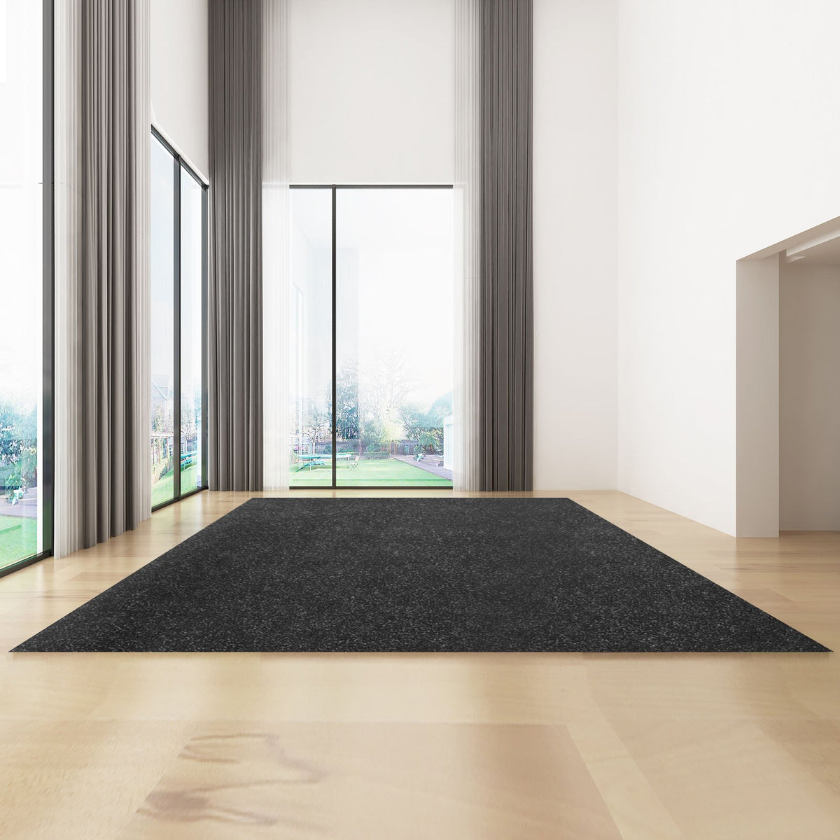 Bass Boat Carpet Cutpile Marine Carpet 6 x 13 ft Charcoal Black In/Outdoor V952-JZXWDTTH1.84MAXUHV0