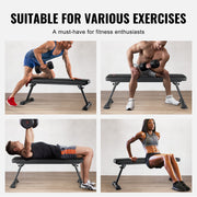 Flat Weight Bench, Foldable Strength Training Bench, Utility Workout Bench for Full Body Workout, 1000 LBS V952-JZZBGPB00000I783BV0