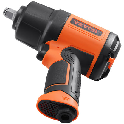 1/2-Inch Air Impact Wrench, High Torque Up to 1400 ft-lbs, Lightweight 4.6 lb Design Pneumatic Impact Gun V952-K1350N121650N3SQOV0