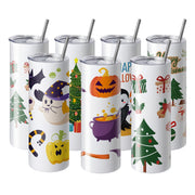 24 Pack Straight Sublimation Tumblers, 20 oz Blank Tumbler Bulk, Stainless Steel Double Wall Tumbler Cups V952-KBJPJTJBXG24E30BHV0