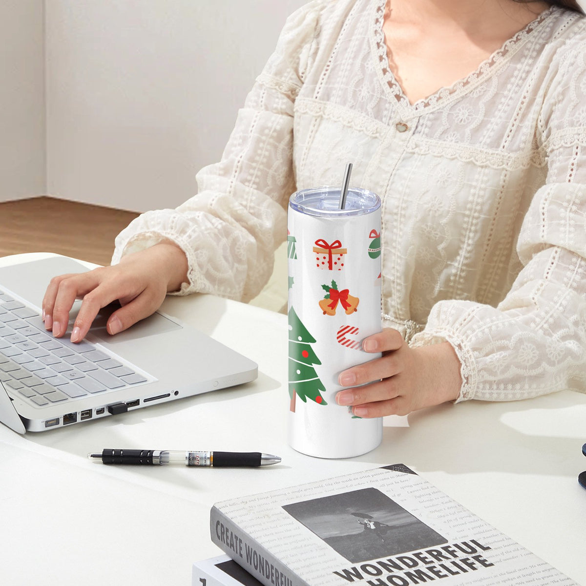 50 Pack Straight Sublimation Tumblers, 20 oz Blank Tumbler Bulk, Stainless Steel Double Wall Tumbler Cups V952-KBJPJTJBXG507H8NIV0