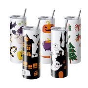 50 Pack Straight Sublimation Tumblers, 20 oz Blank Tumbler Bulk, Stainless Steel Double Wall Tumbler Cups V952-KBJPJTJBXG507H8NIV0