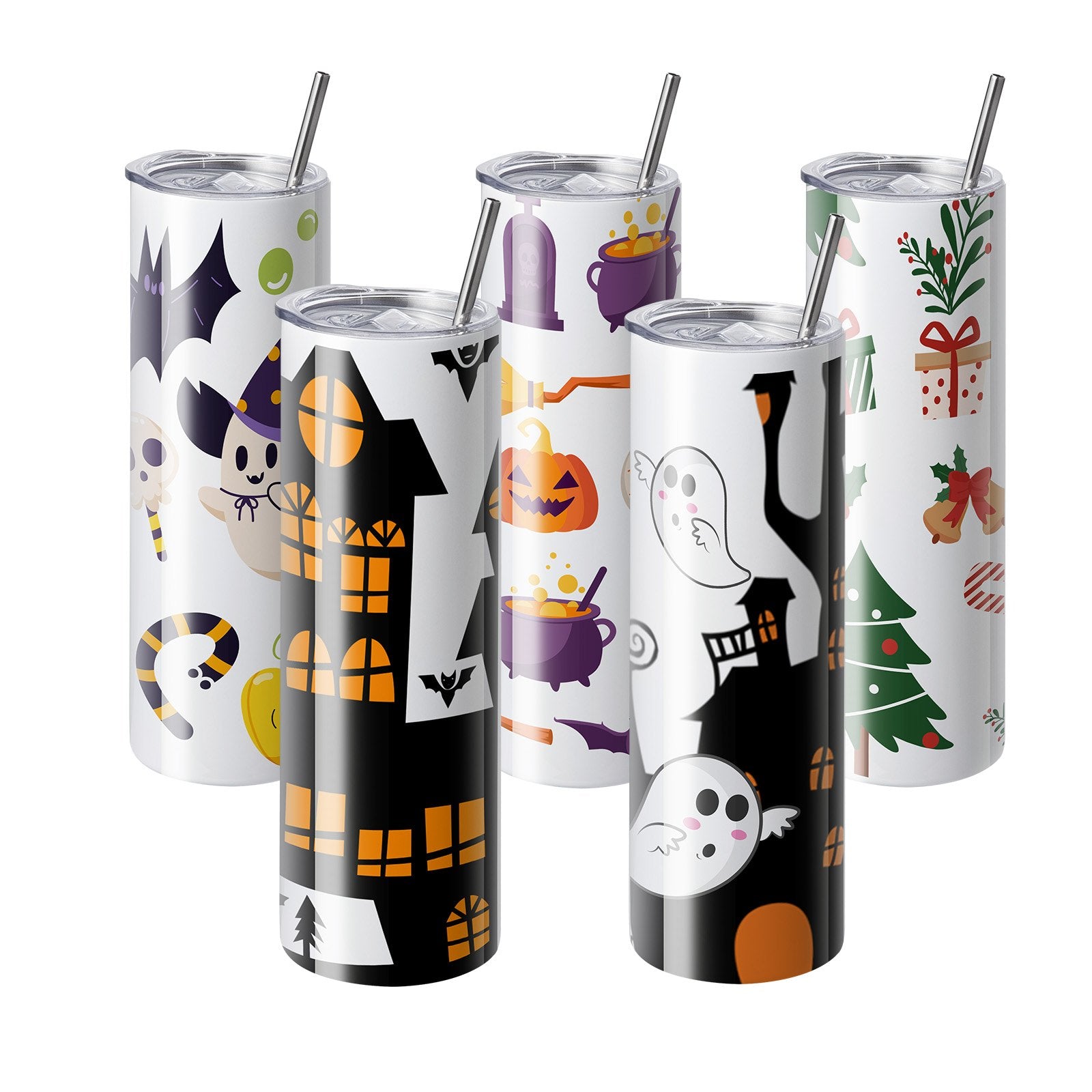 8 Pack Straight Sublimation Tumblers, 30 oz Blank Tumbler Bulk, Stainless Steel Double Wall Tumbler Cups with V952-KBJPJTJBXG8J1O806V0