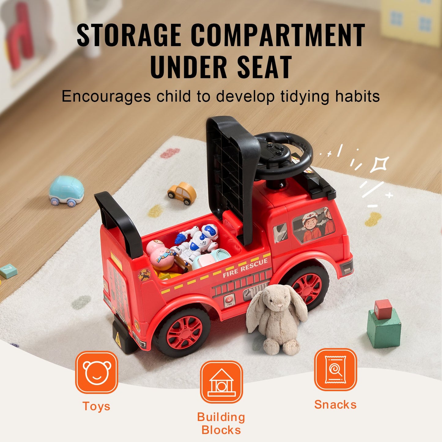 Ride On Push Car for Toddlers, Ages 1-3, Ride Racer, Sit to Stand Toddler Ride On Toy, Classic Kids Ride On V952-KBKETCZSTCXFHGN7XV9