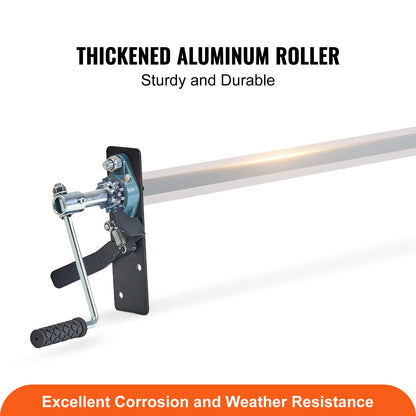 Hand Crank Tarp Roller Kit, 1.6-2.6 m Wide, Aluminum Alloy, Manual Cab Level Dump Truck Tarp Roller with 17.8 V952-KCGTTJHJ6010496T3V0